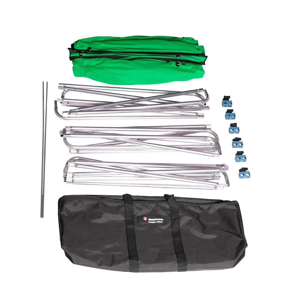 Chroma Key FX Hintergrund-Kit grün 4 x 2,9 m