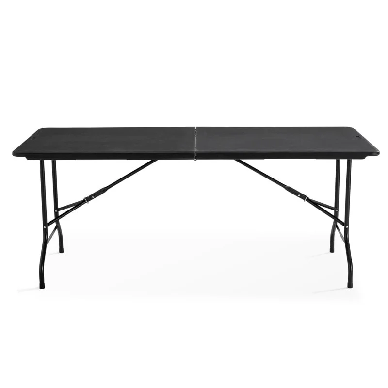 Mobilier Table Pliante Noire 180cm 8 places